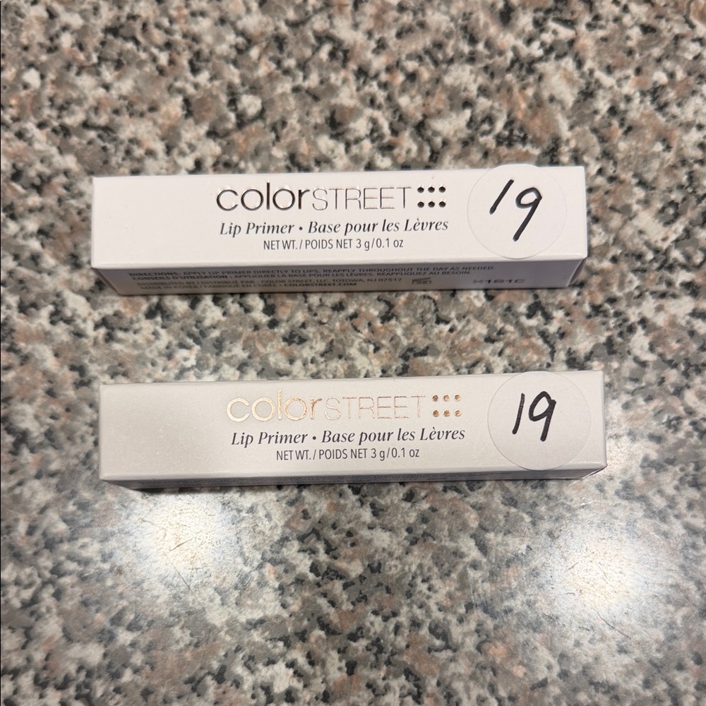 Color Street Lip Primer in Elegant Cream Packaging
